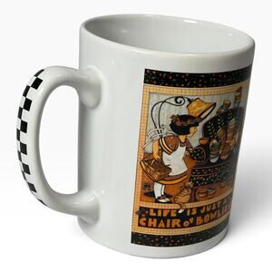 Vintage 1992 Mary Engelbreit Chair of Bowlies 10 Oz Coffee Mug ME Ink Taiwan